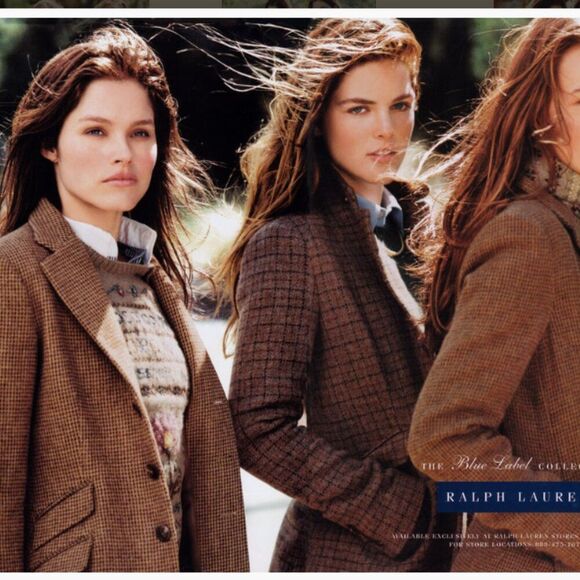 Oscar de la Renta Vintage Oversized blazer 42R. Mens Tweed tan brown houndstooth - Picture 3 of 16